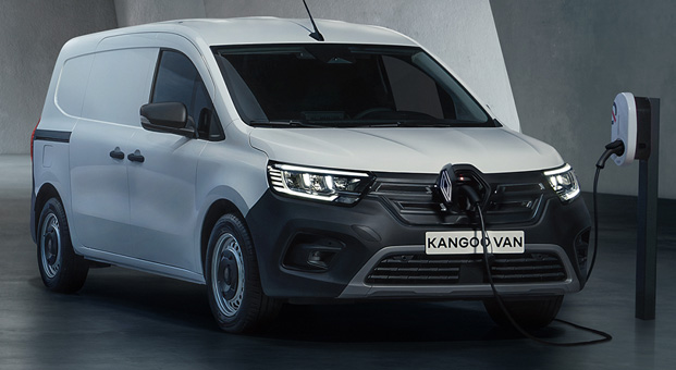 Bild på en vit Kangoo E-Tech