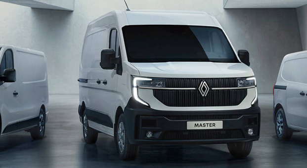 Bild på vit Renault Master